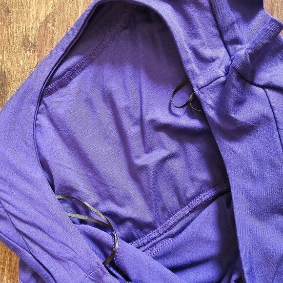 Gilli Kamile Sleeveless A-Line Grecian/Greek Style Dress Royal Blue/Soft Purple - Picture 9 of 13